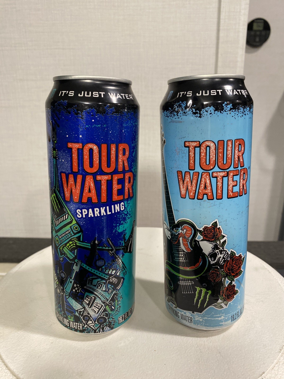 Monster Energy Deep Well Sparkling & Still Water Cans Vans Warped Tour Set FULL