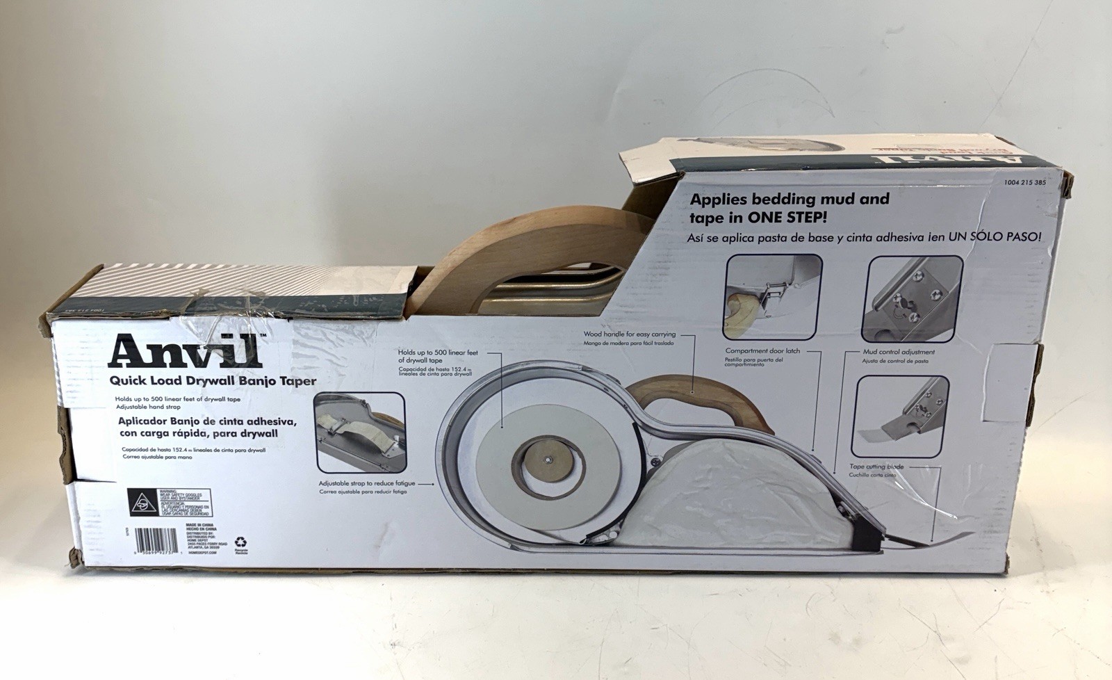 Anvil 8 3/4 in Quick Load Aluminum Drywall Taper Banjo W/ Wooden Handle DTBA-HD