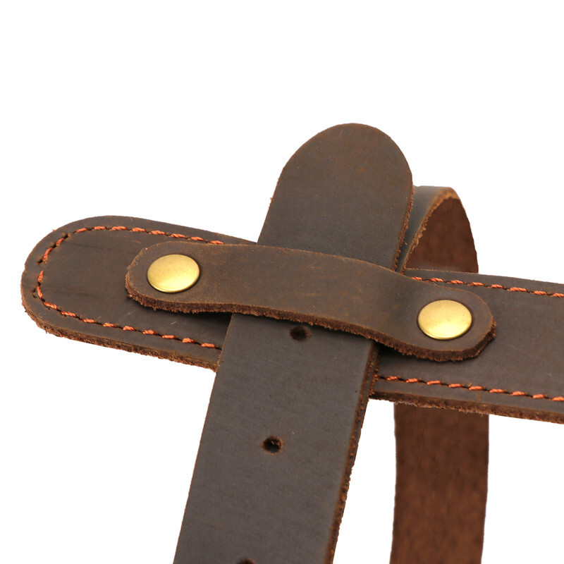 Leather Picnic Motorcycle Blanket Carrying Handle Belt Bedroll Strap Adjustable