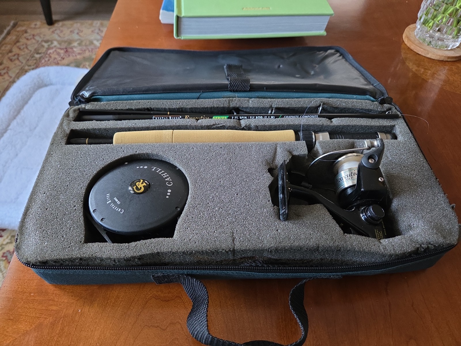 Crystal River Executive Series Spin/Fly Rod/Reel Combo 7ft Graphite Rod Complete