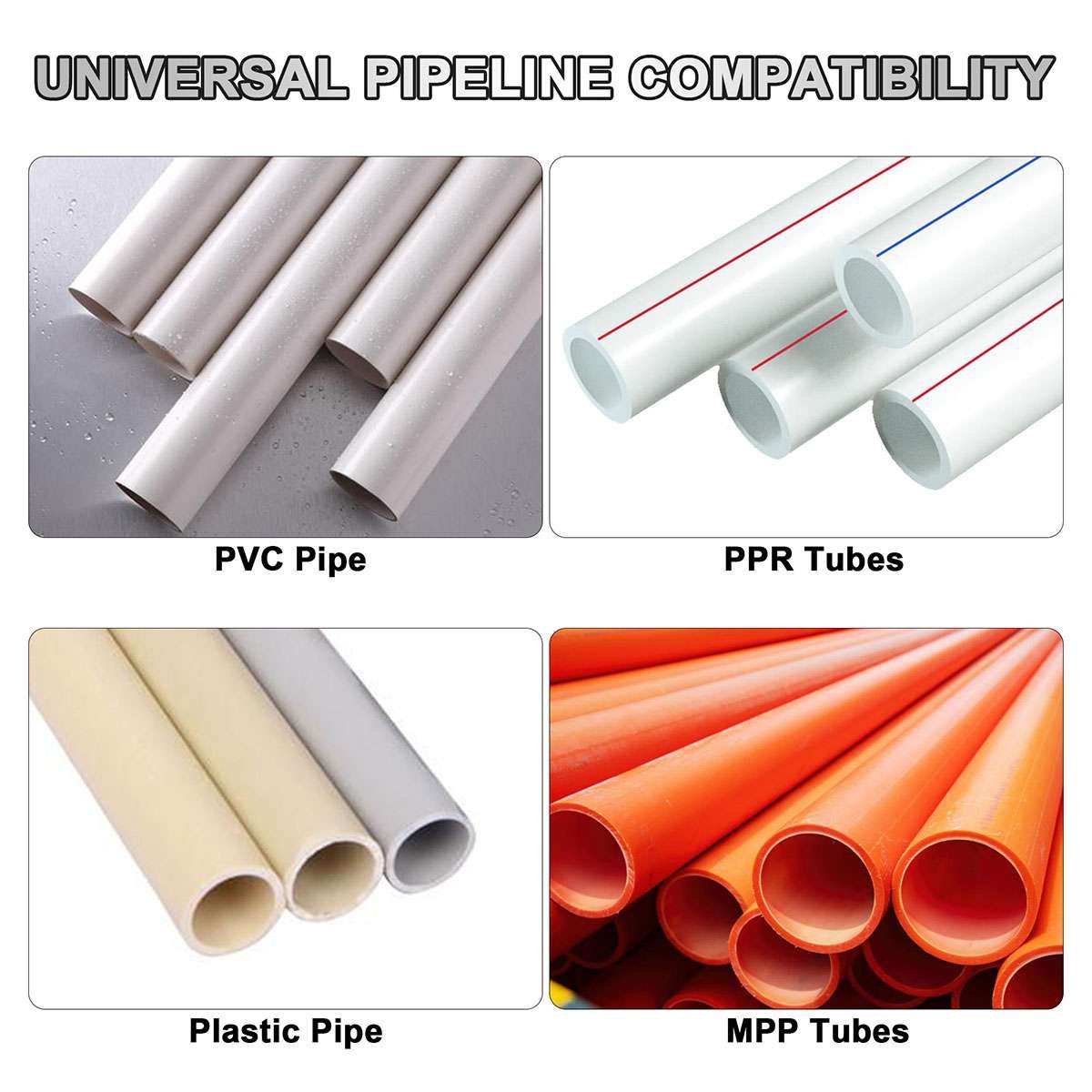 2-in-1 Pipe Threading Tool, Internal & External for 1/2" & 3/4" Water Pipe