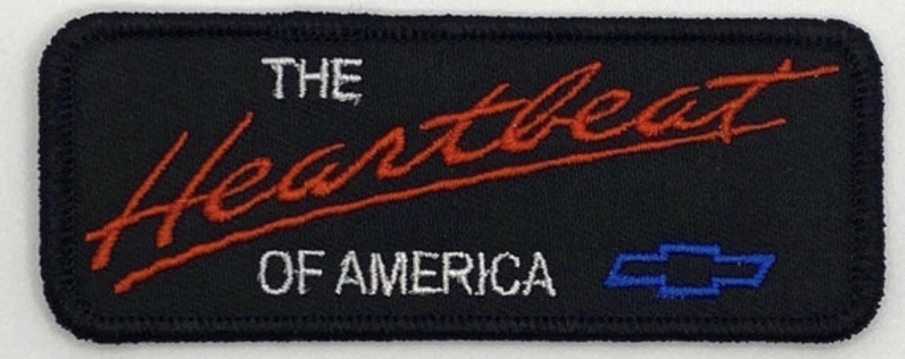 Chevrolet Chevy Heartbeat of America Vintage Style Retro Patch Iron Sew Cap Hat
