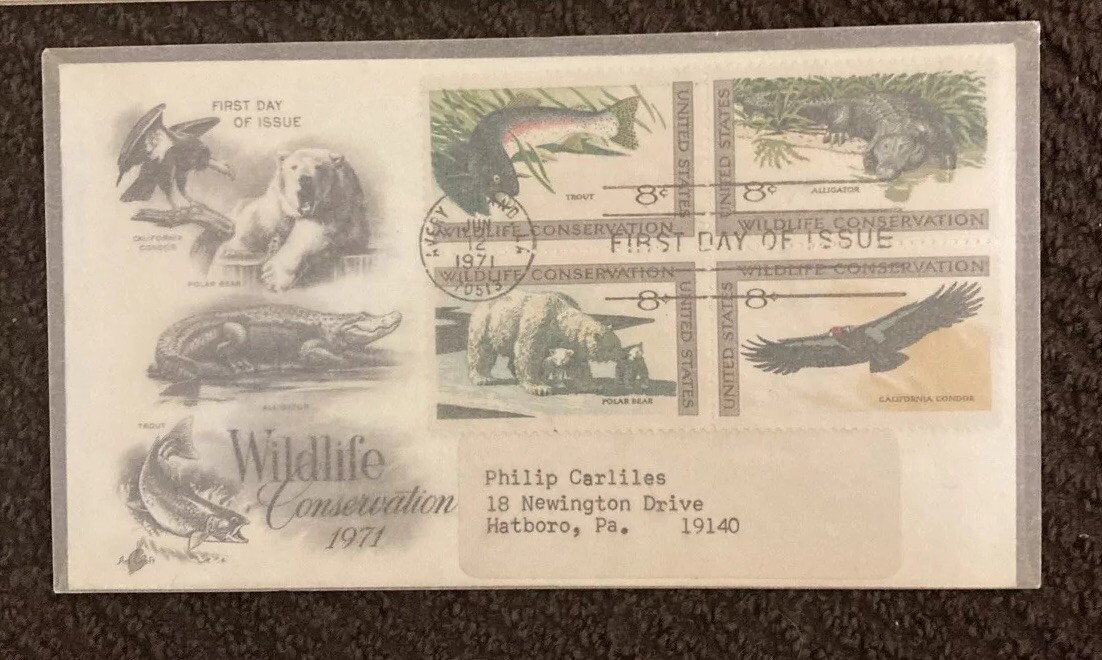 Lot Of Wildlife, Waterfowl, Botanical & Natural History First Day Covers 1968-71