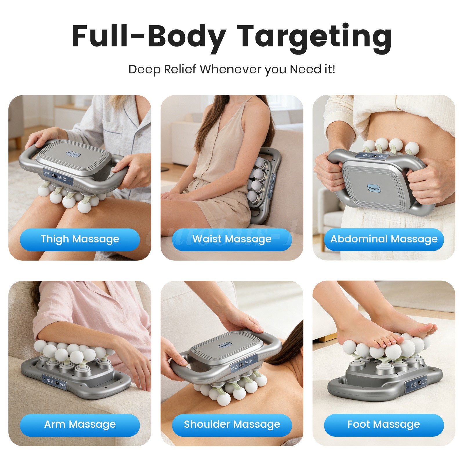 9 Modes Massage Gun Deep Tissue Percussion Massager Speed Muscle Vibrating Relax