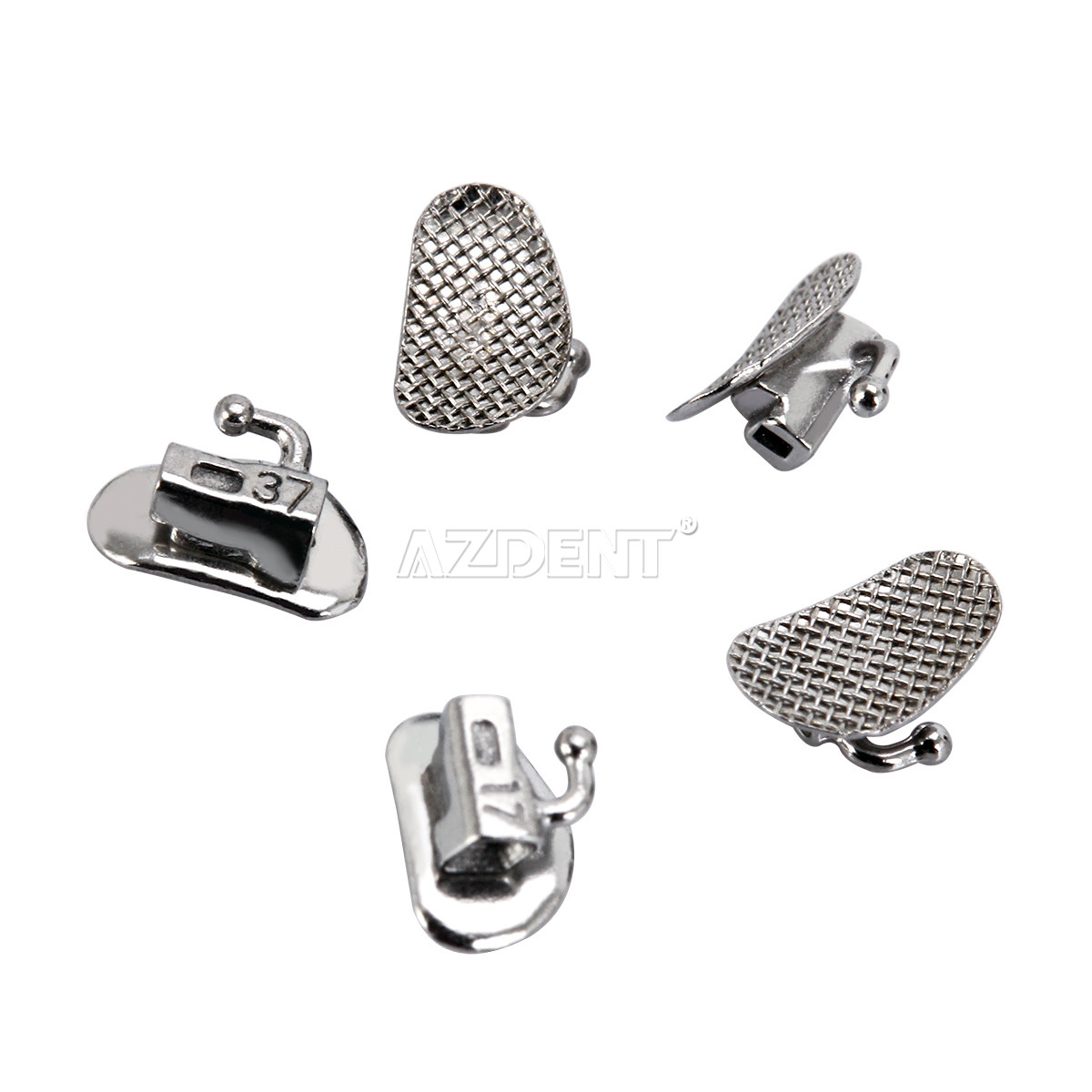 AZDENT Dental Orthodontic Buccal Tubes 1st 2nd Molar Tube Roth MBT 022 Bondable