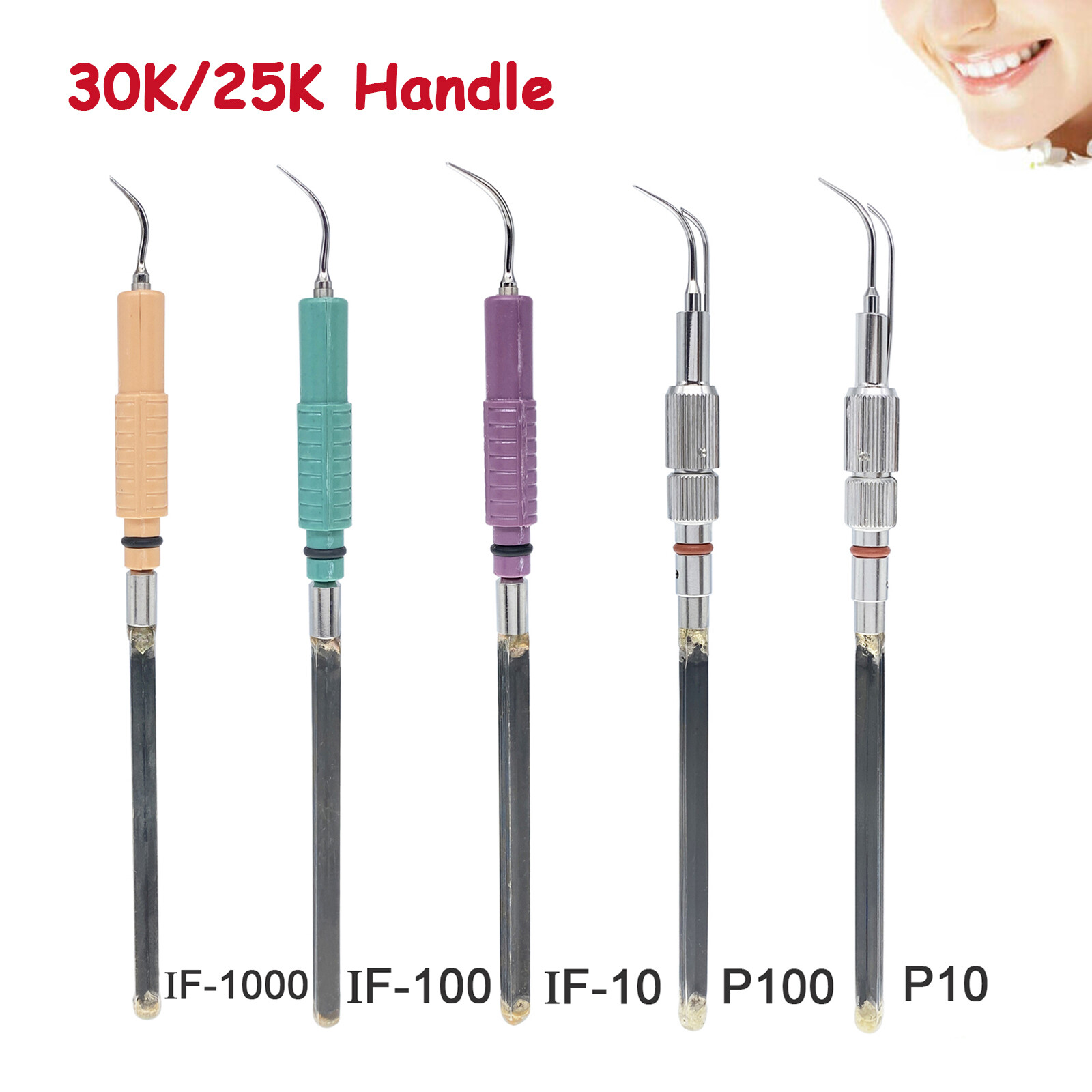 Inserts IF10 IF100 IF1000 P10 P100 Scaler Tip Dental Insert 30K/25K Tips