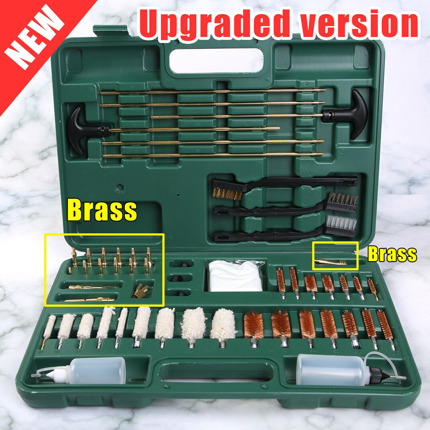 Universal Gun Cleaning Kit for Rifle Pistol Shotgun Muzzleloader for any Caliber