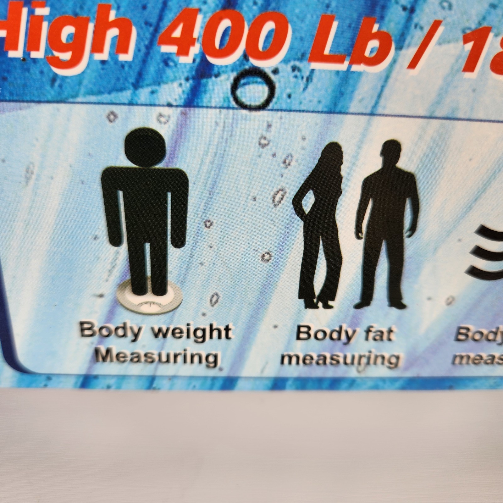 Escali Bathroom Scale Ultra Slim Health Monitior 400 Lbs Body Fat Muscle Mass