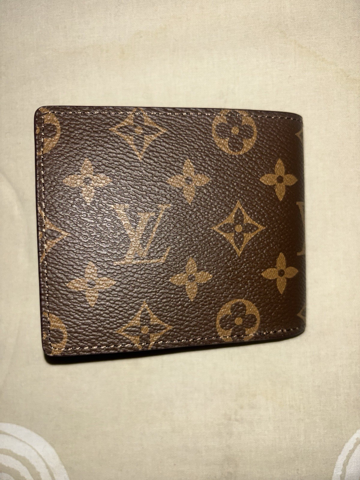 Authentic louis vuitton Brown Bifold Wallet Monogram for men