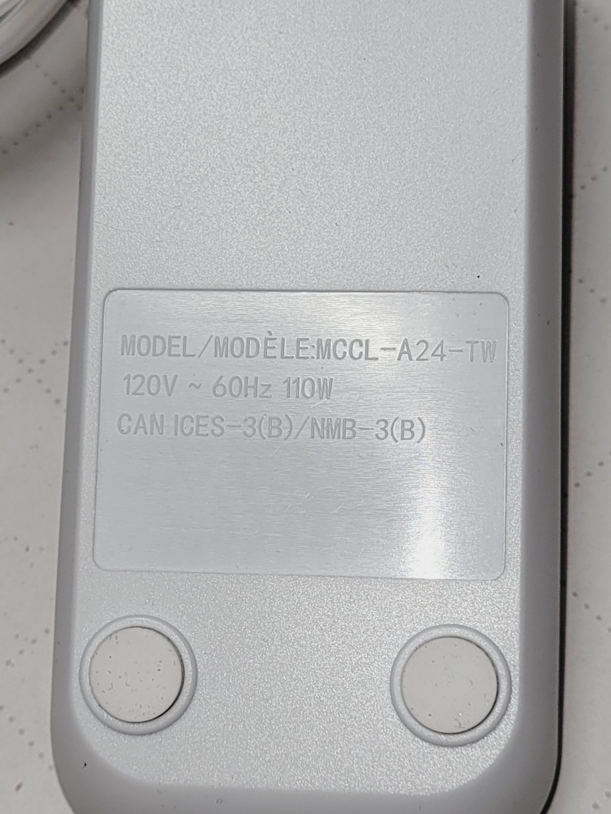 Sunbeam Twin Mattress Heated Pad Remote Controller MCCL-A24-TW