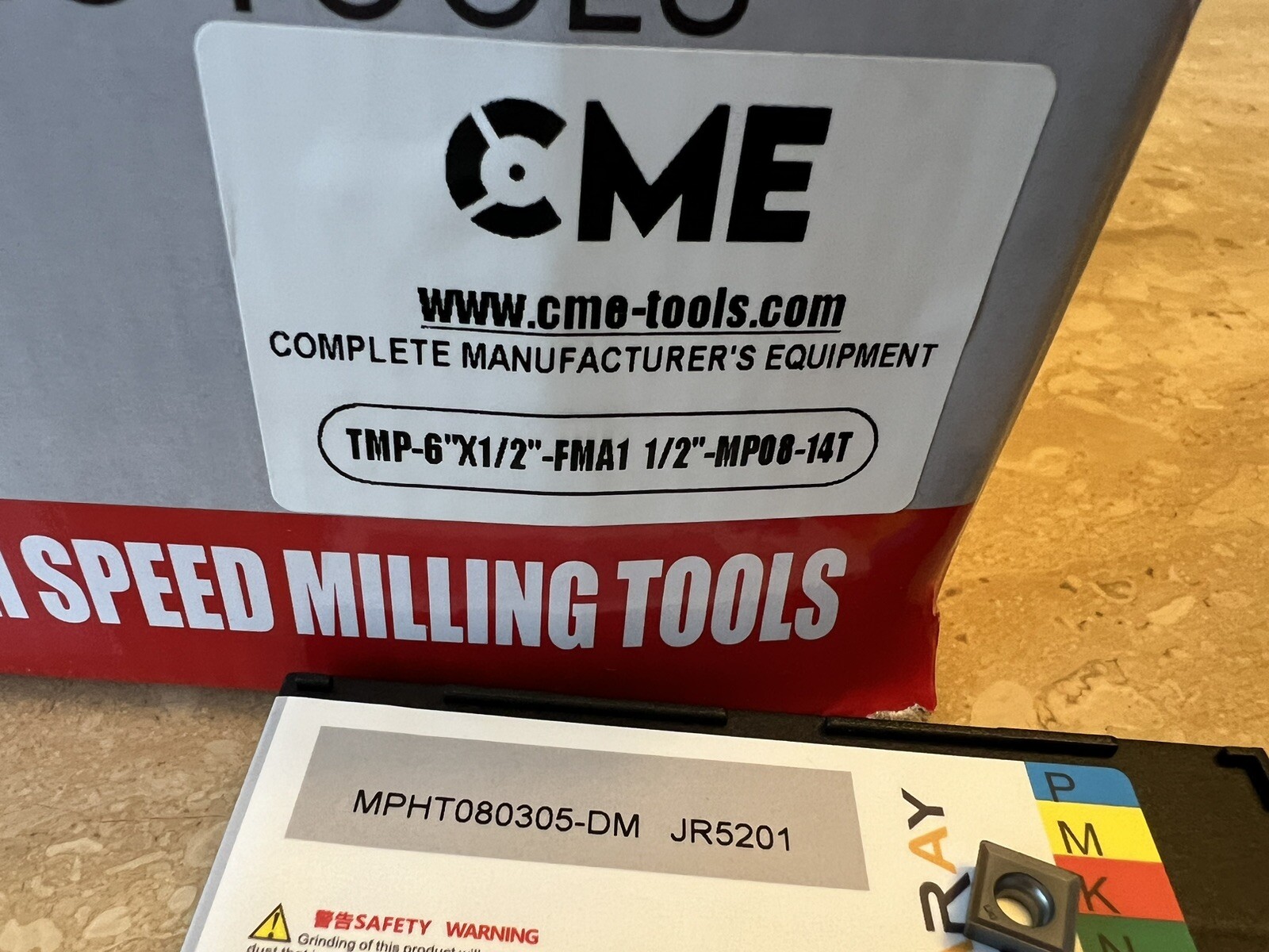 6”x1/2 Indexable Slot / Sides Milling Cutter & Extra 20 MPHT08 Inserts 506-SLOT