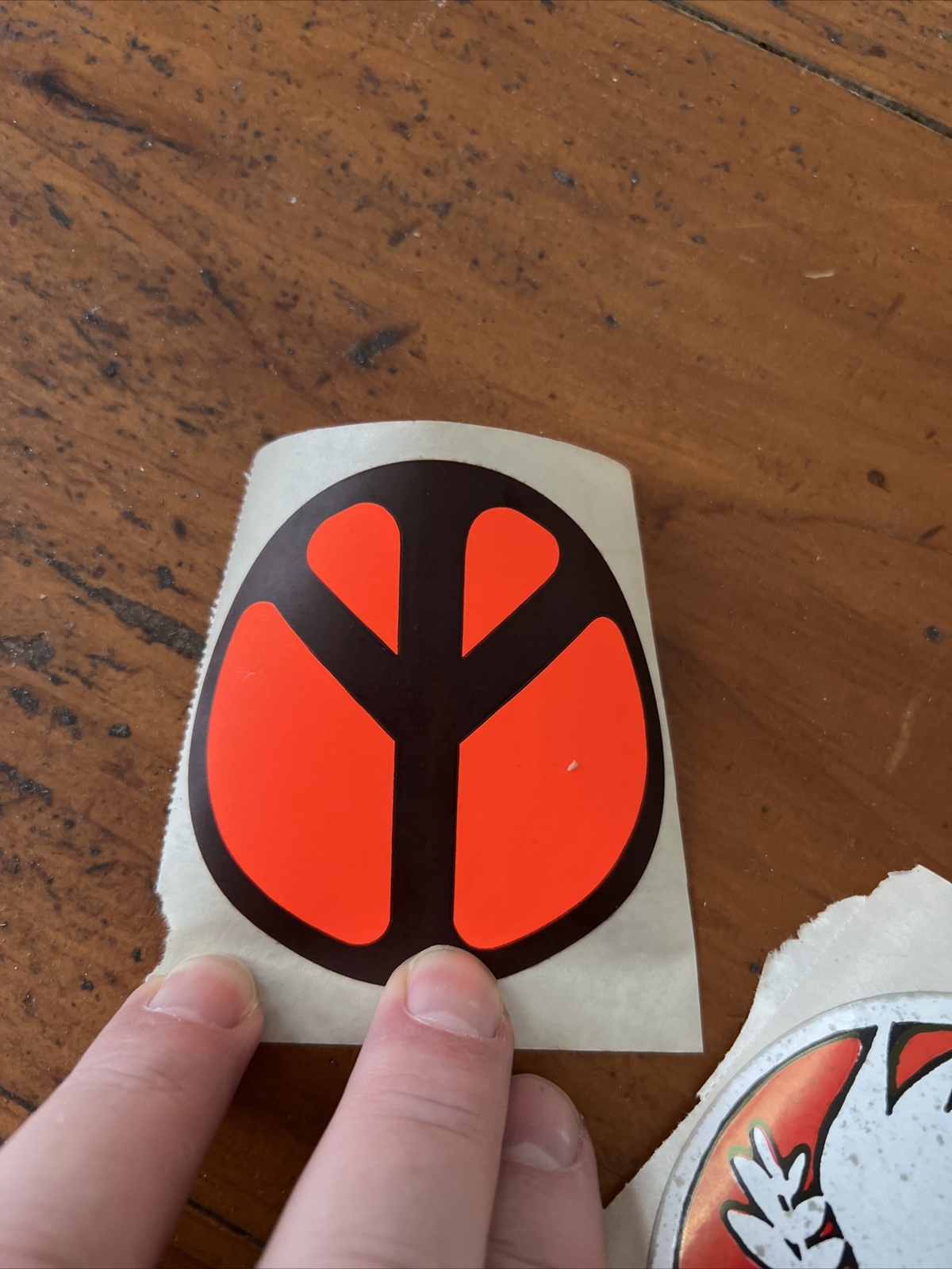 Vintage Original Flower Power Peace Hippie Stickers Woodstock Lot of 2