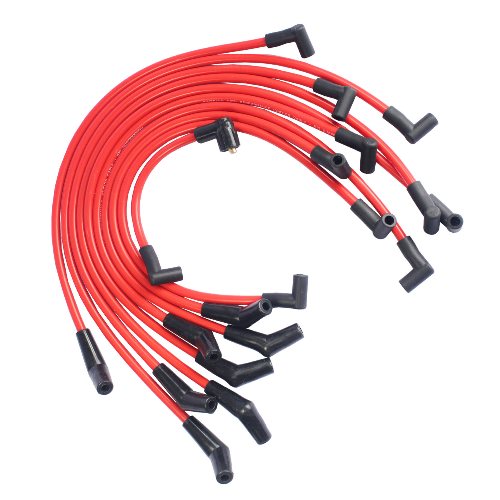 FOR SMALL BLOCK FORD 289-302 Small HEI Distributor + 45K Coil +SPARK PLUG WIRES