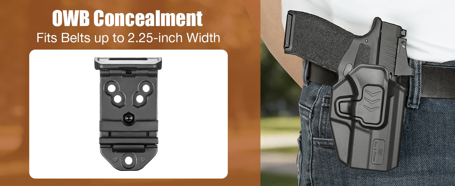 OWB Holster for Springfield Hellcat Pro,Hellcat/OSP,Hellcat RDP, Right Hand