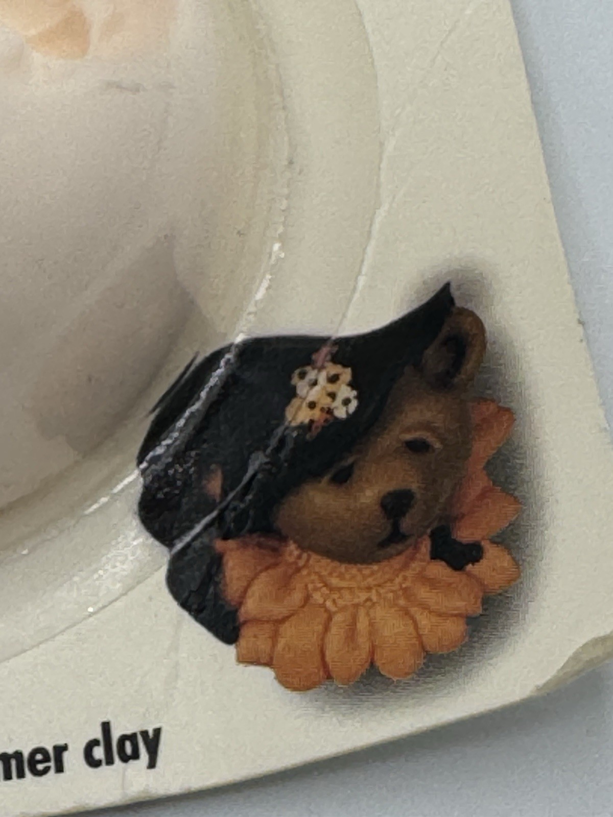 Vintage AMACO Bear Faces Push Mold Designed by Carla Pont 1998