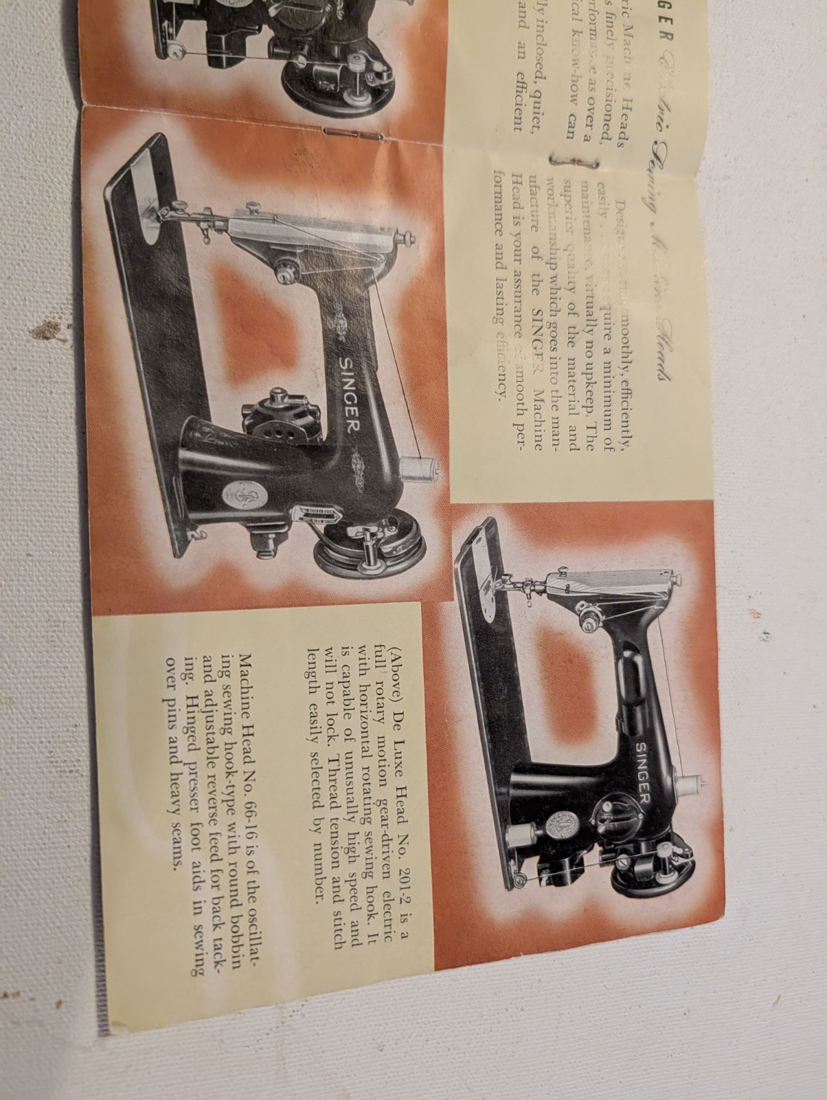Vintage Singer Electric Sewing Machines Models Catalog Brochure Featherweight