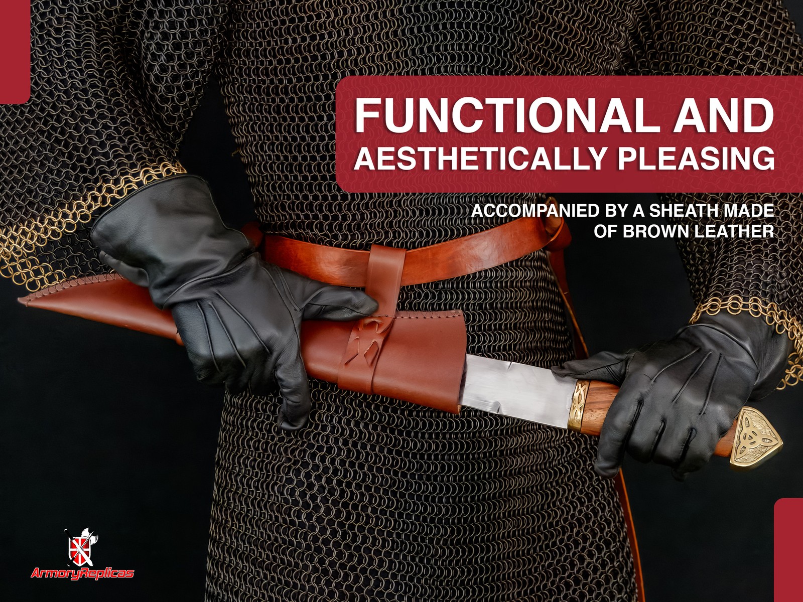 23" Medieval Coustille Dagger EN45 Steel Polished Sharp Blade w/ Scabbard