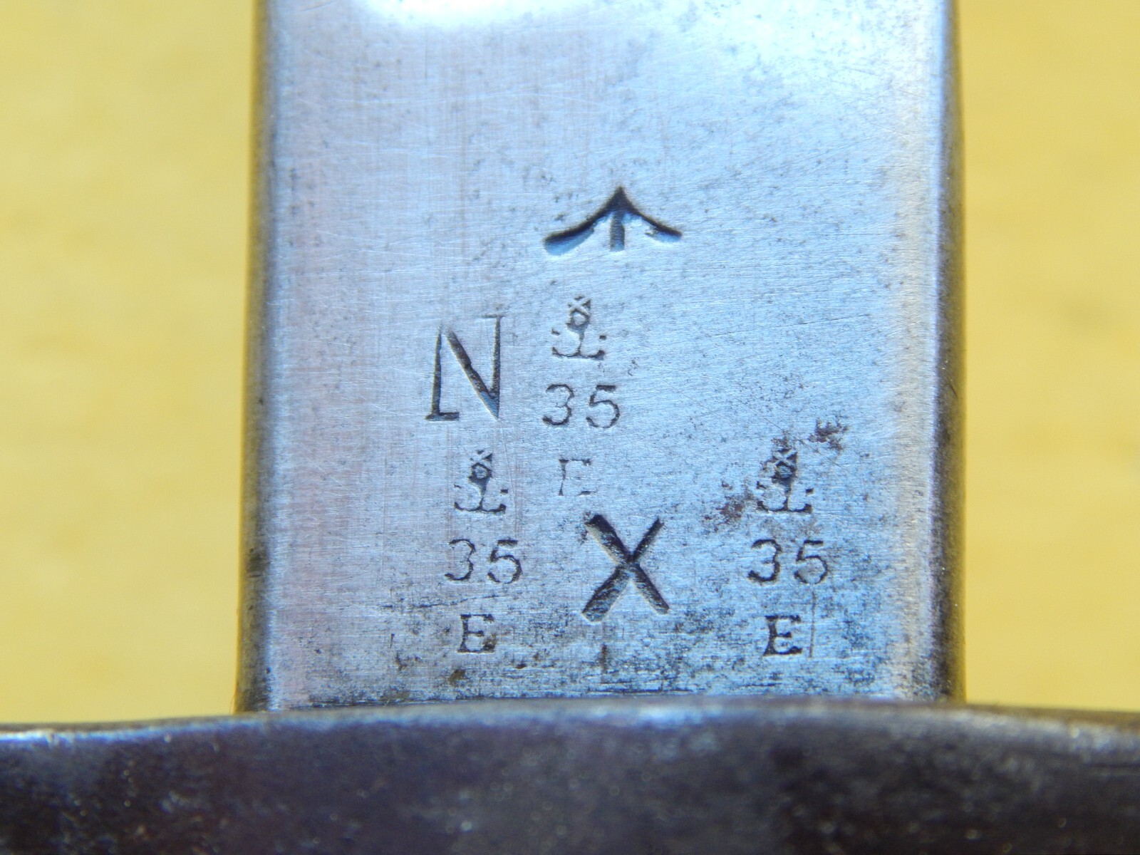 NICE ENFIELD 1907- Mk111 SWORD BAYONET /SCABBARD-- 1909 very early