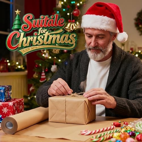 17.5" x 1200'' Brown Kraft Paper 50 lb Basis Thick Roll Packaging Shipping NEW**