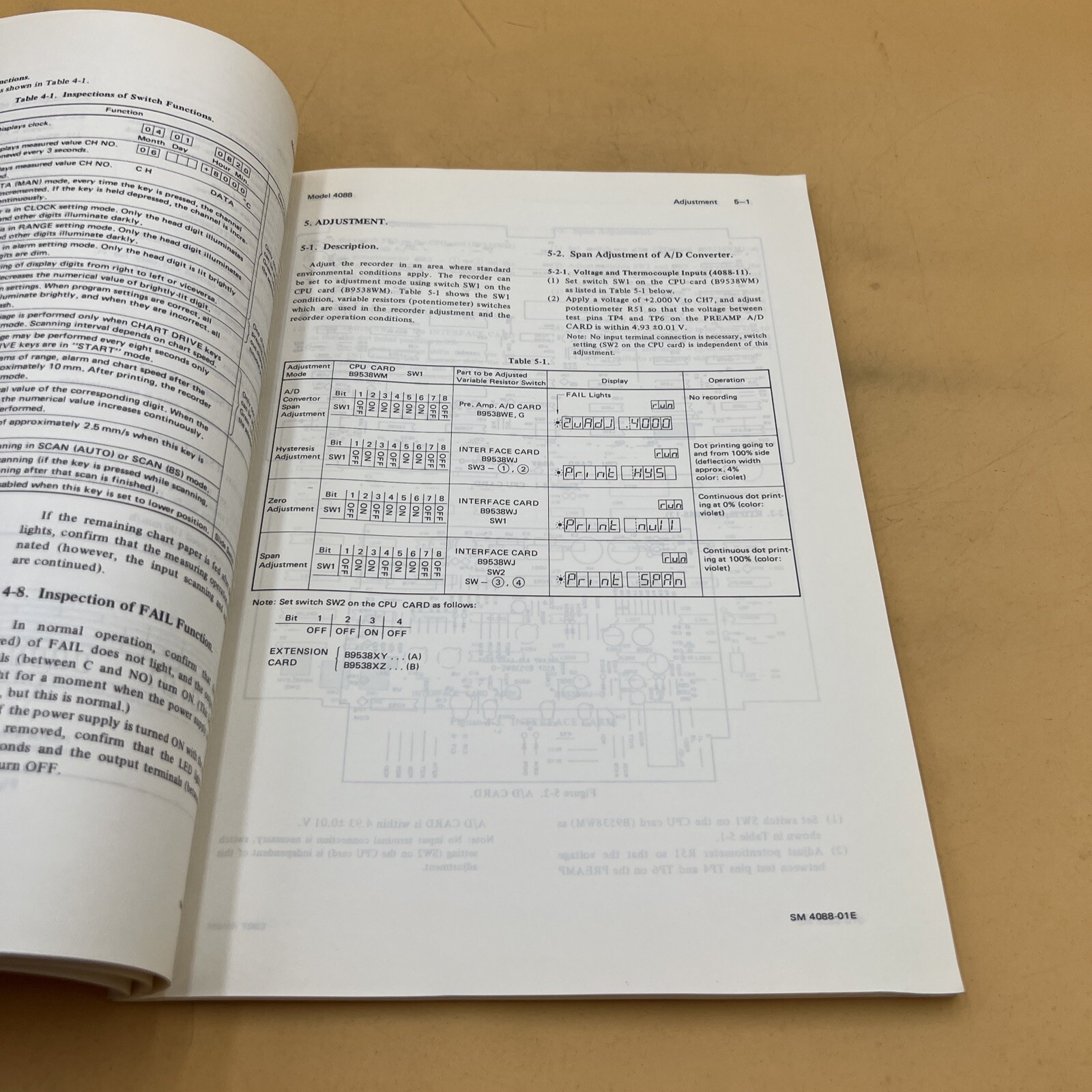 YEW ER250 (MODEL 4088) HYBRID RECORDER INSTRUCTION MANUAL GUIDE BOOK