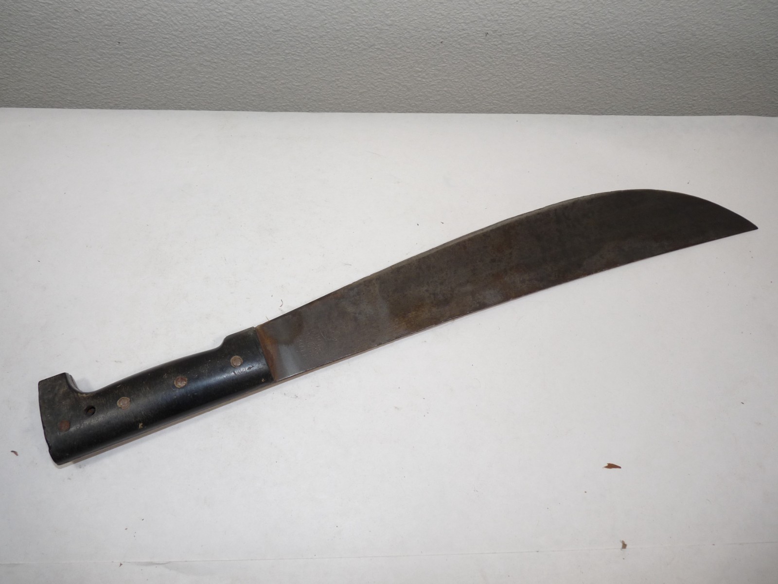 Vintage 14” Legitimus Collins Co. Guatemala Machete w/Panama Leather Sheath