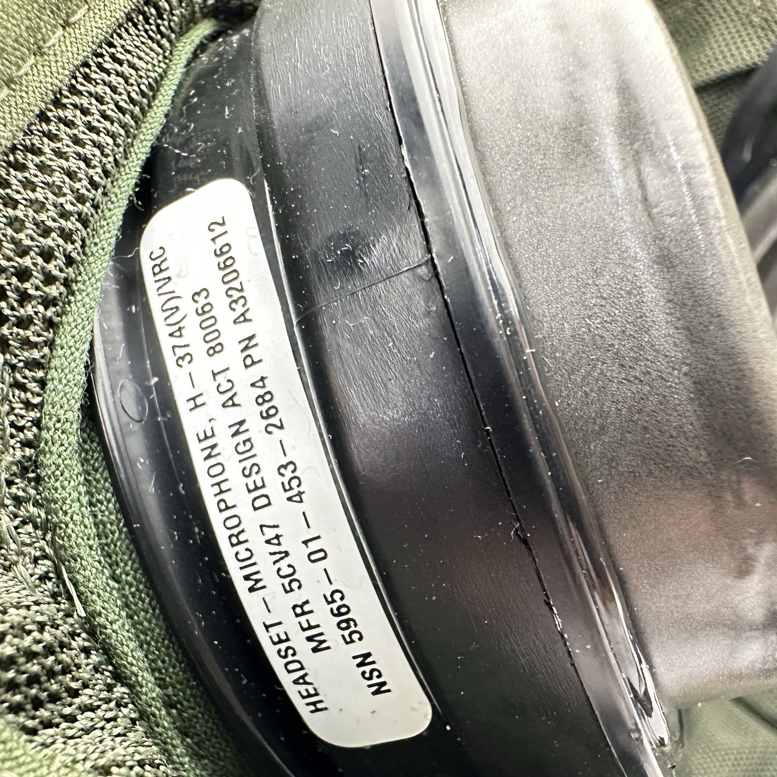 Large ArmorSource AS770 CVC Military Combat Vehicle Crewman Helmet W/ Comms Nice