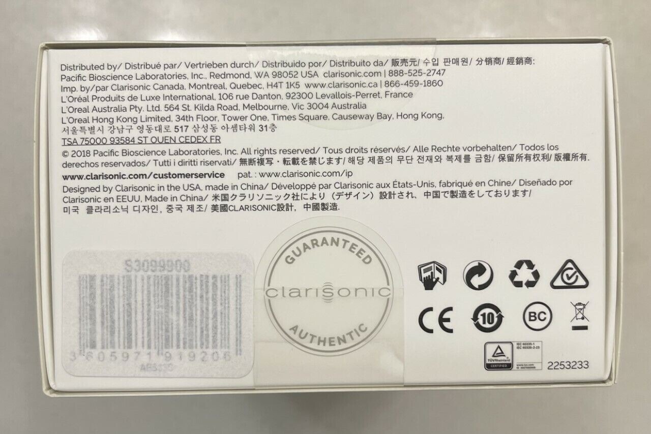 Clarisonic Mia Prima Sonic Facial Cleansing Device - White FACTORY SEALED