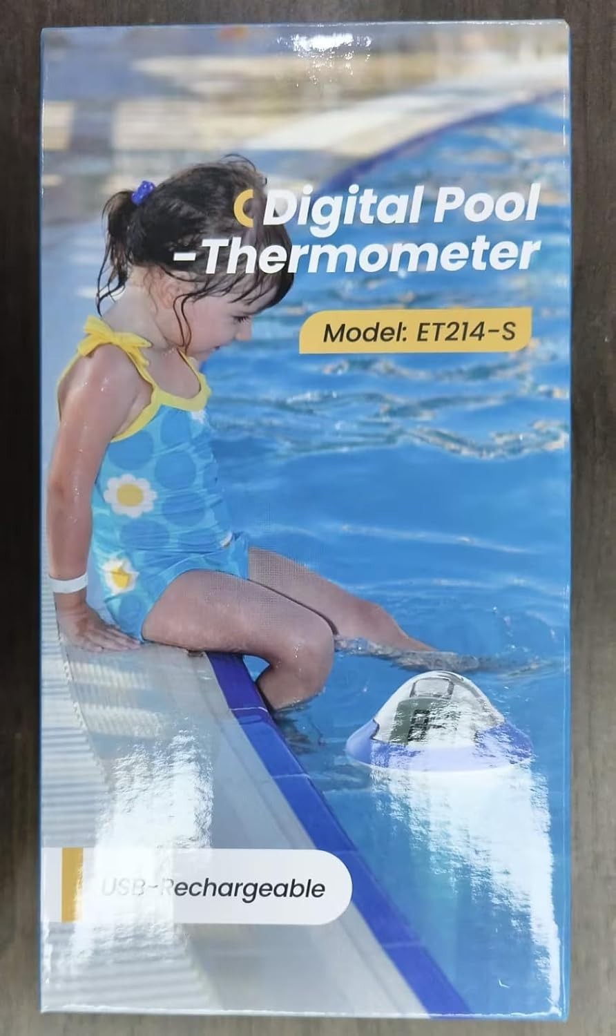 Wireless Swimming Pool Thermometer model ET214-S, usb rechargeable, Aquarium