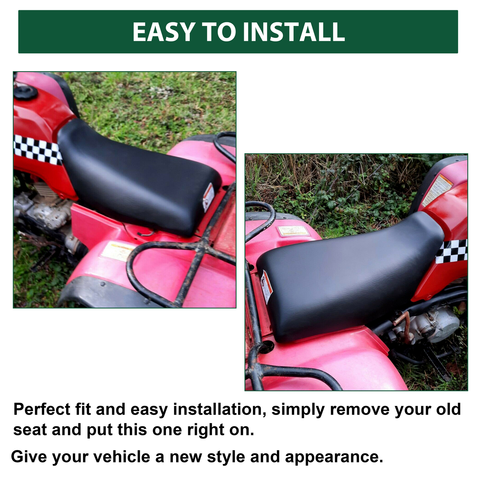 For Honda TRX 300 TRX300 FW Fourtrax 2X4 4X4 Complete Seat 1988 1989 1990-2000