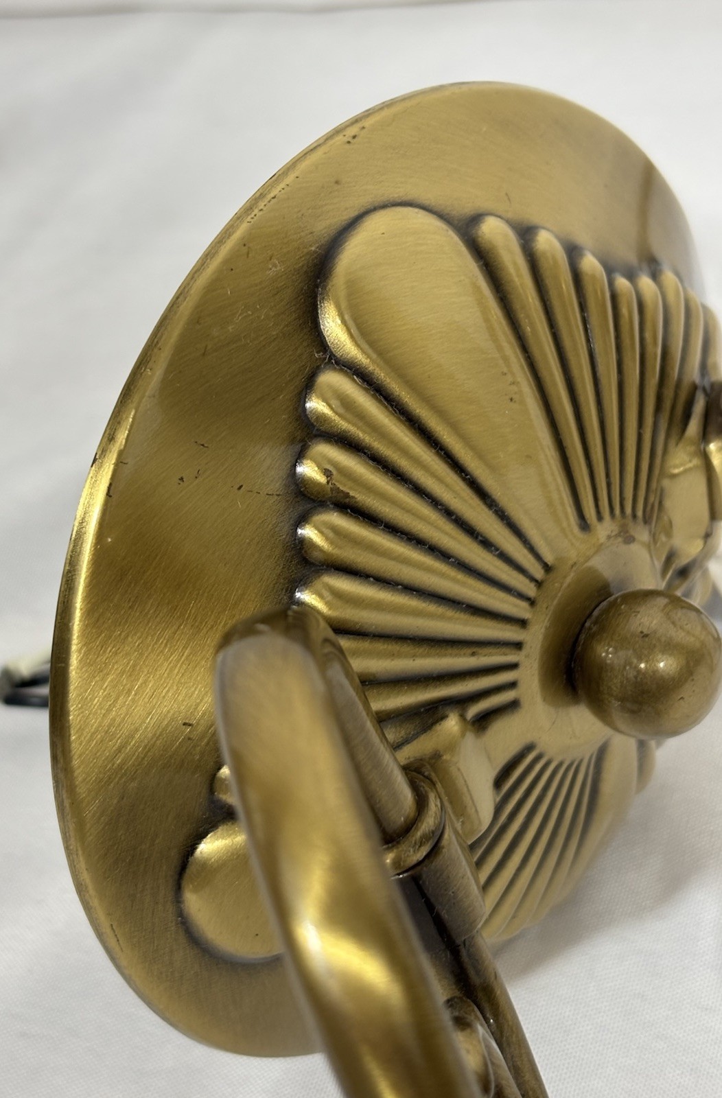 Vintage NOS Murray Feiss Brass Double Wall Sconce 12.5"W 2 Arm