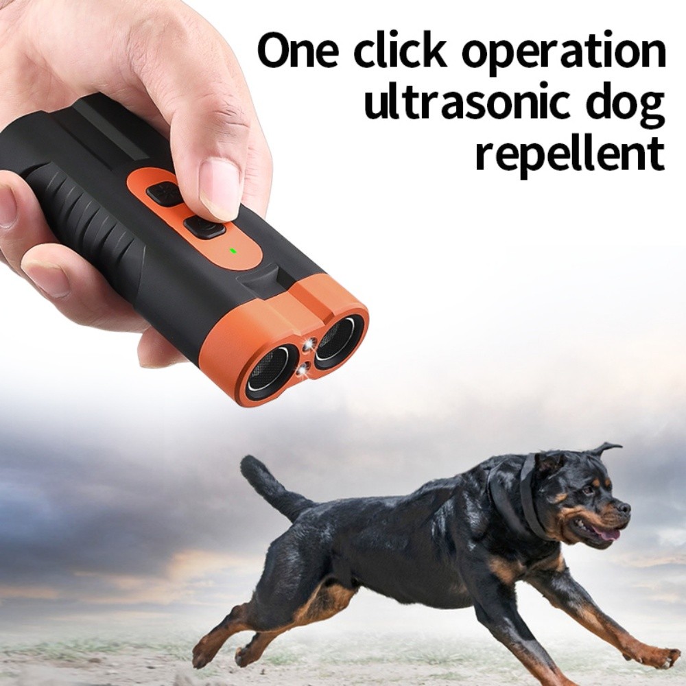 2pcs Portable Ultrasonic Dog Repeller Stop Barking Anti Bark Device Rechargeable