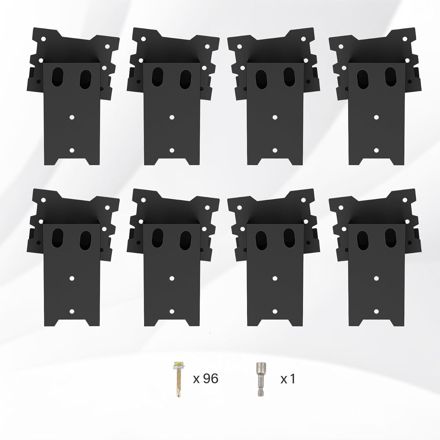 8 PACK Deer Blind Brackets, Outdoor 4 x 4 Platform Bracket, 14 Gauge Steel