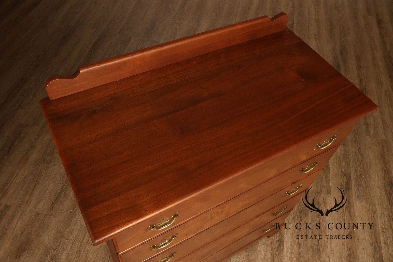 E.A. Clore Custom Walnut High Chest