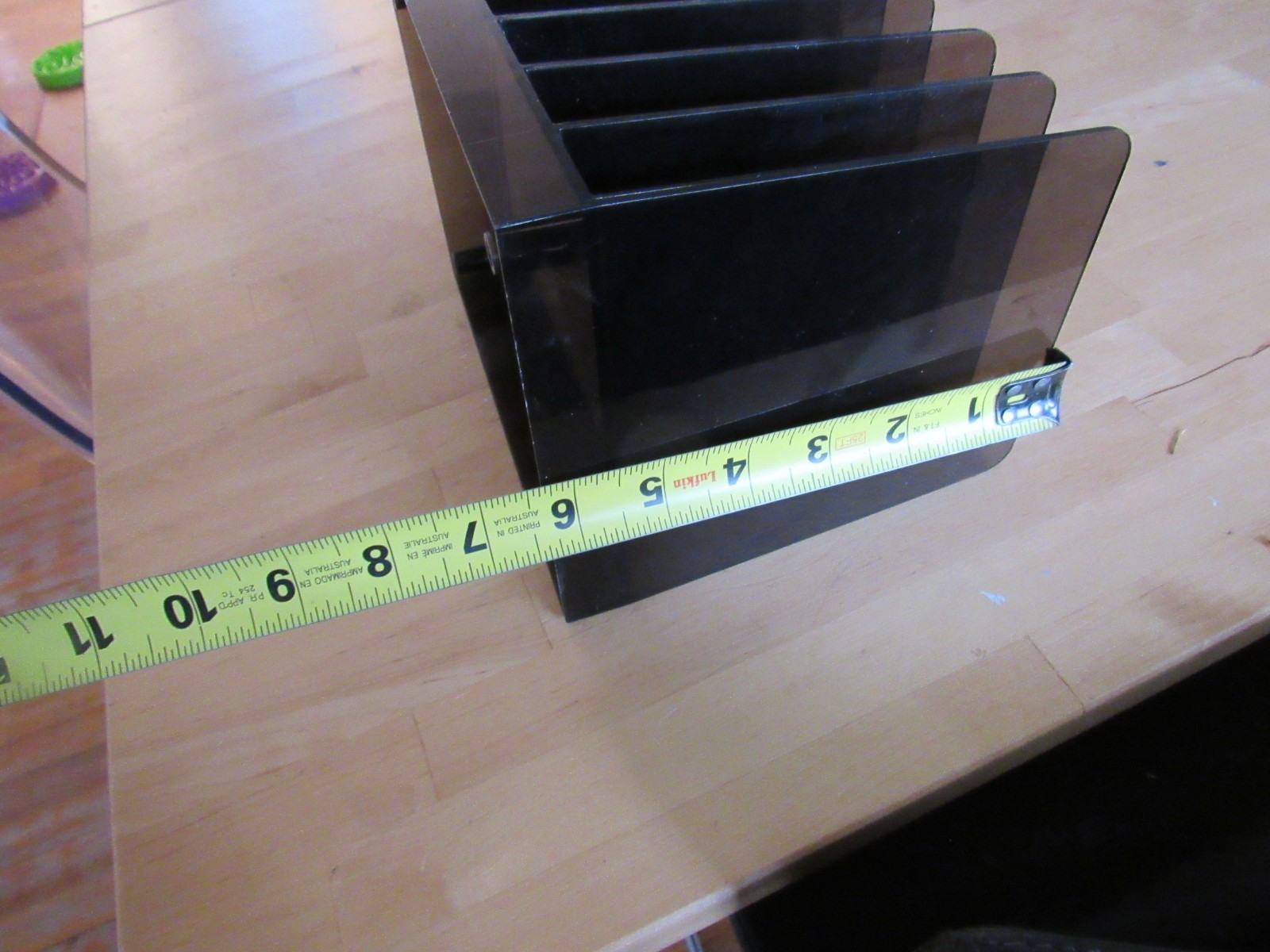 Brown Acrylic Letter Holder/ great condition!