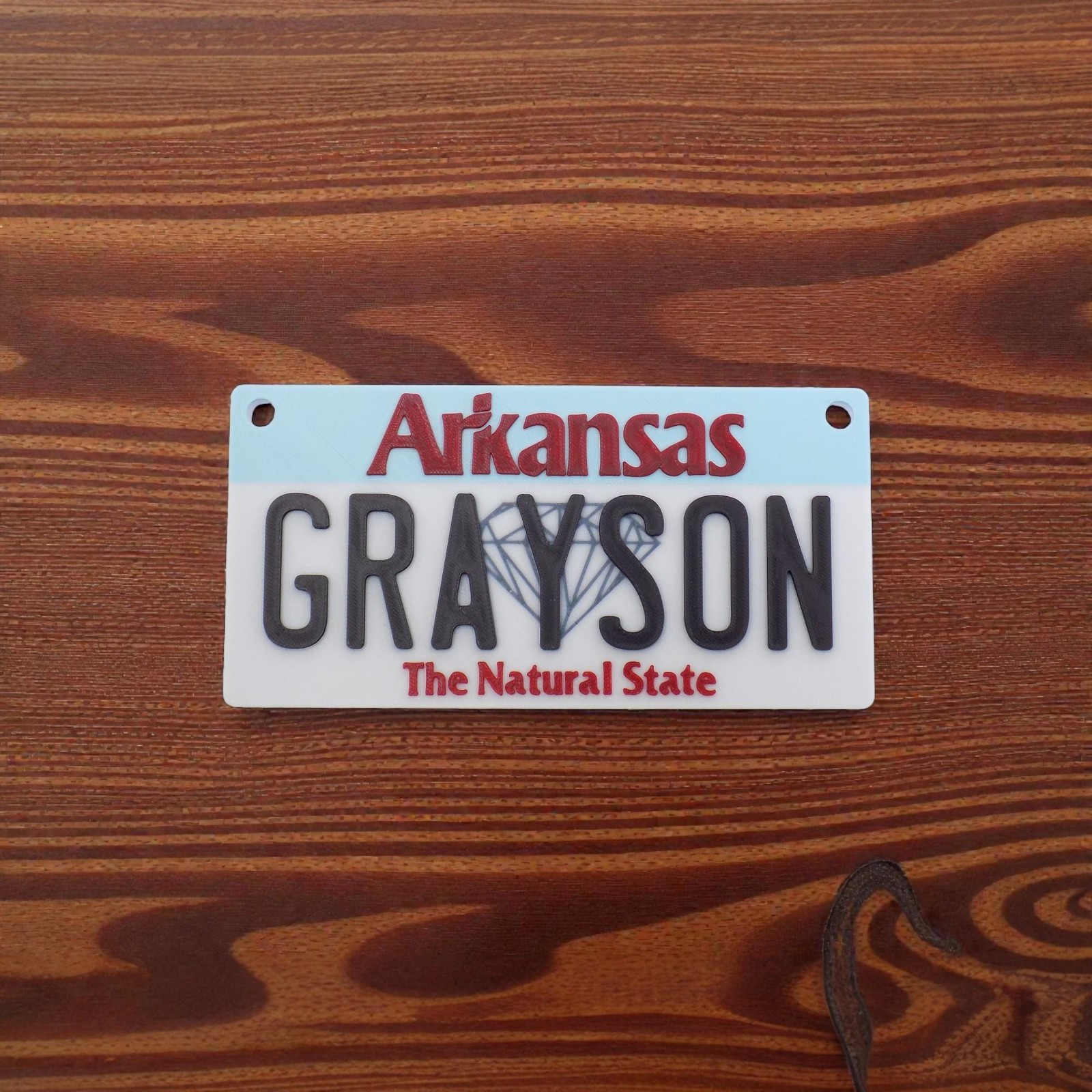 Personalized Mini License Plate Tag – Custom 3D 4x2” State Plate for Kids