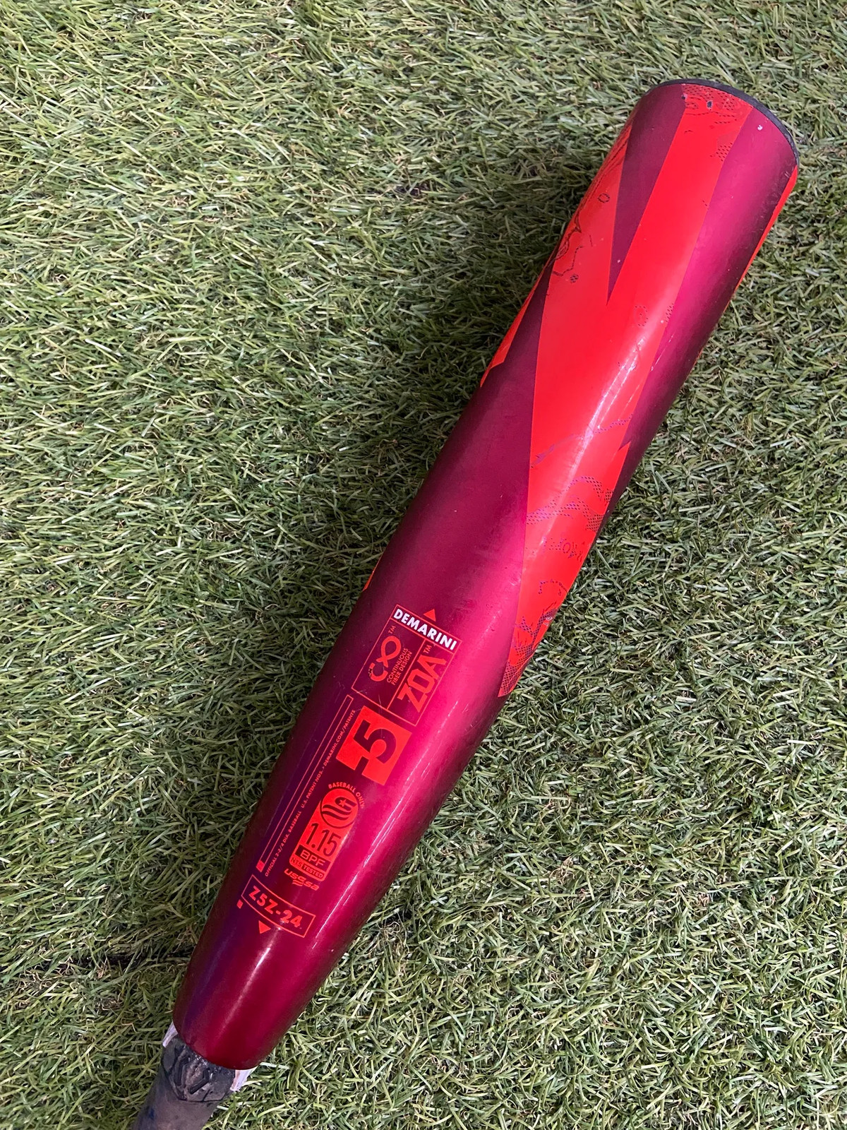 2024 DeMarini Zoa Composite Bat USSSA Certified (-5) Composite 25 oz 30"...