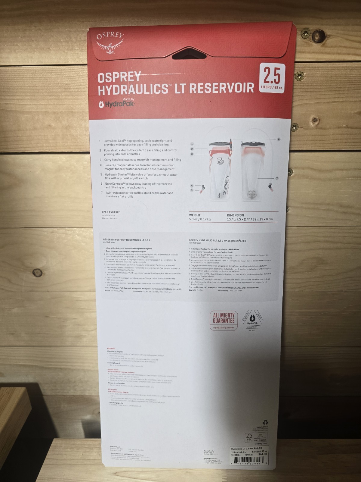 NEW Osprey Hydraulics LT Reservoir 2.5L HydraPak