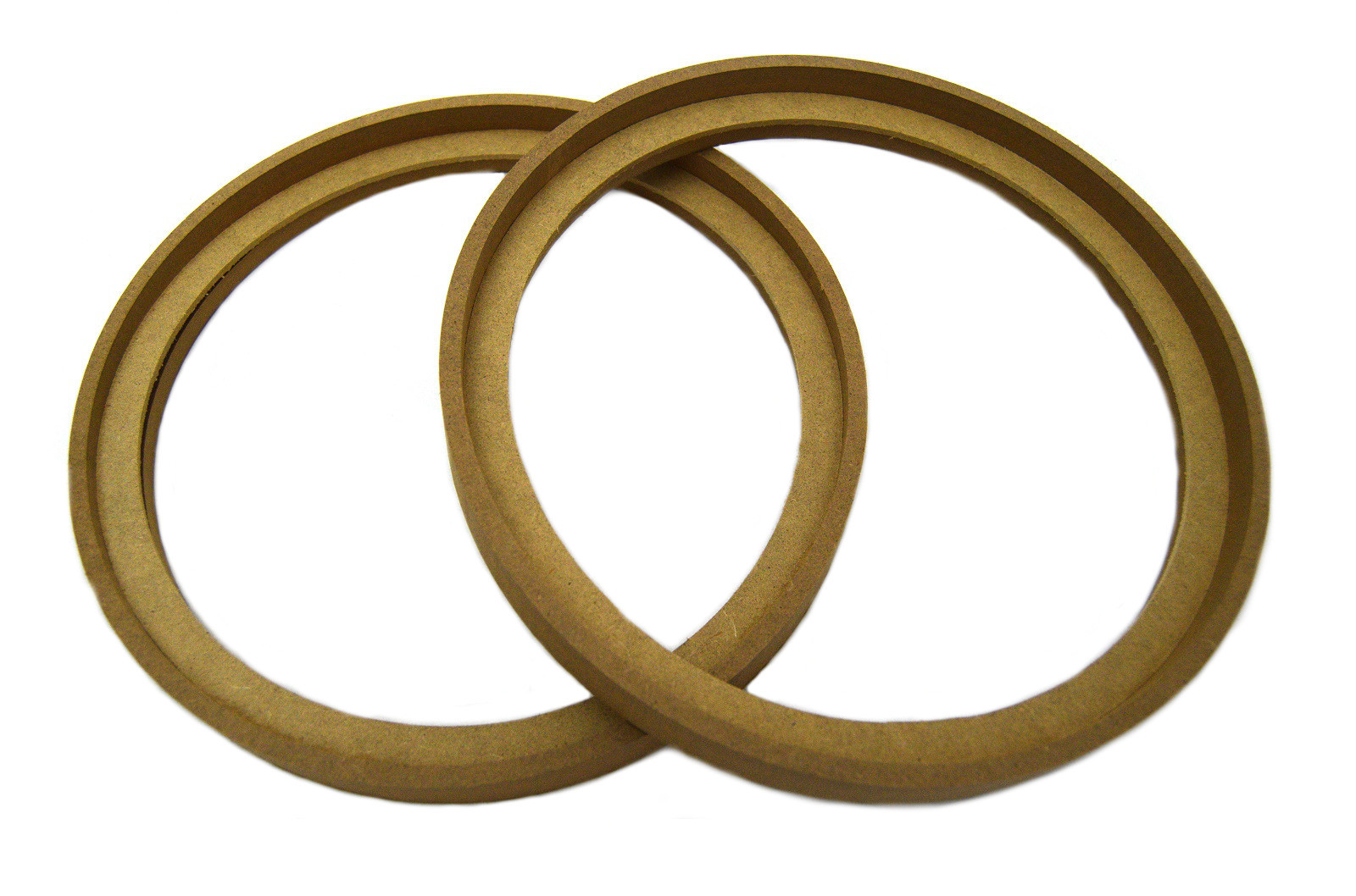 2 Pair 10" MDF Speaker Spacer Ring Recessed W/ Bezel Mount RING-10BZ