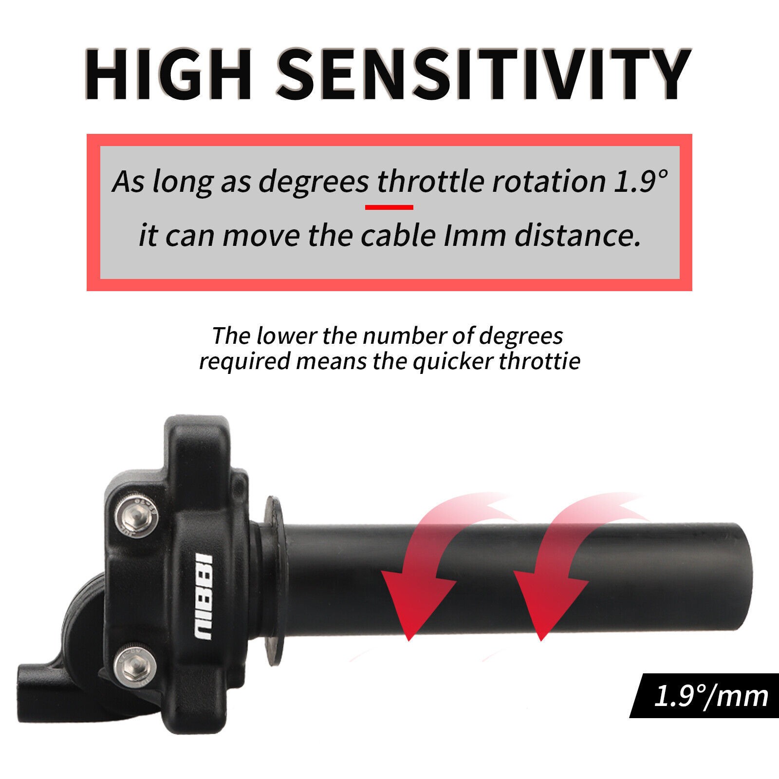 NIBBI 28mm Carburetor Throttle Cable Kit For Yamaha Blaster 200 YFS200 1988-2006