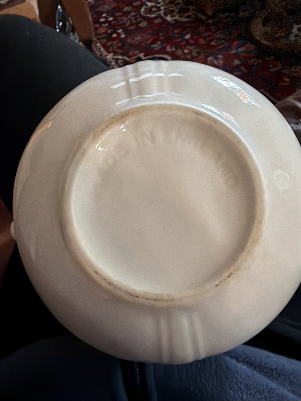 Vintage Johnson Brothers white coffee pot from the "Vogue (Flowers Center)"