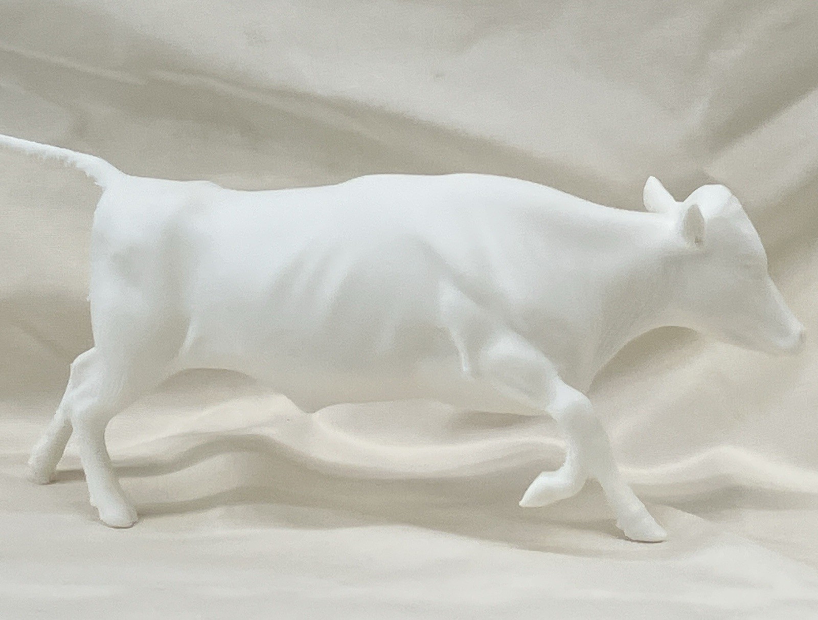 1:12 Unfinished Running Steer Cow 3d Print Classic Scale Breyer Model Horses Etc