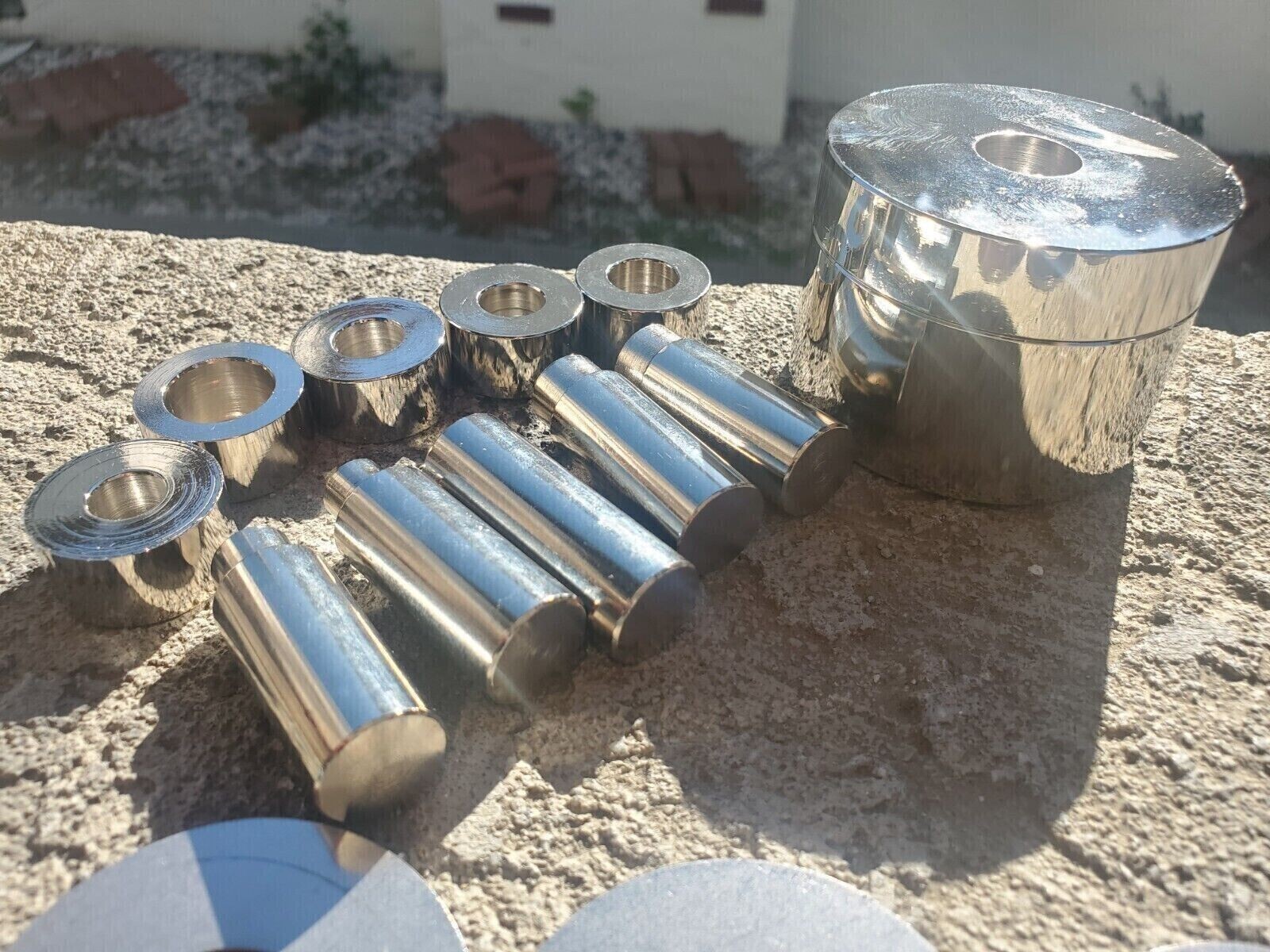 BIG Coin Ring Punch Set, YES Spacers 2inch Coin rings MONEY MAKER Handmade USA