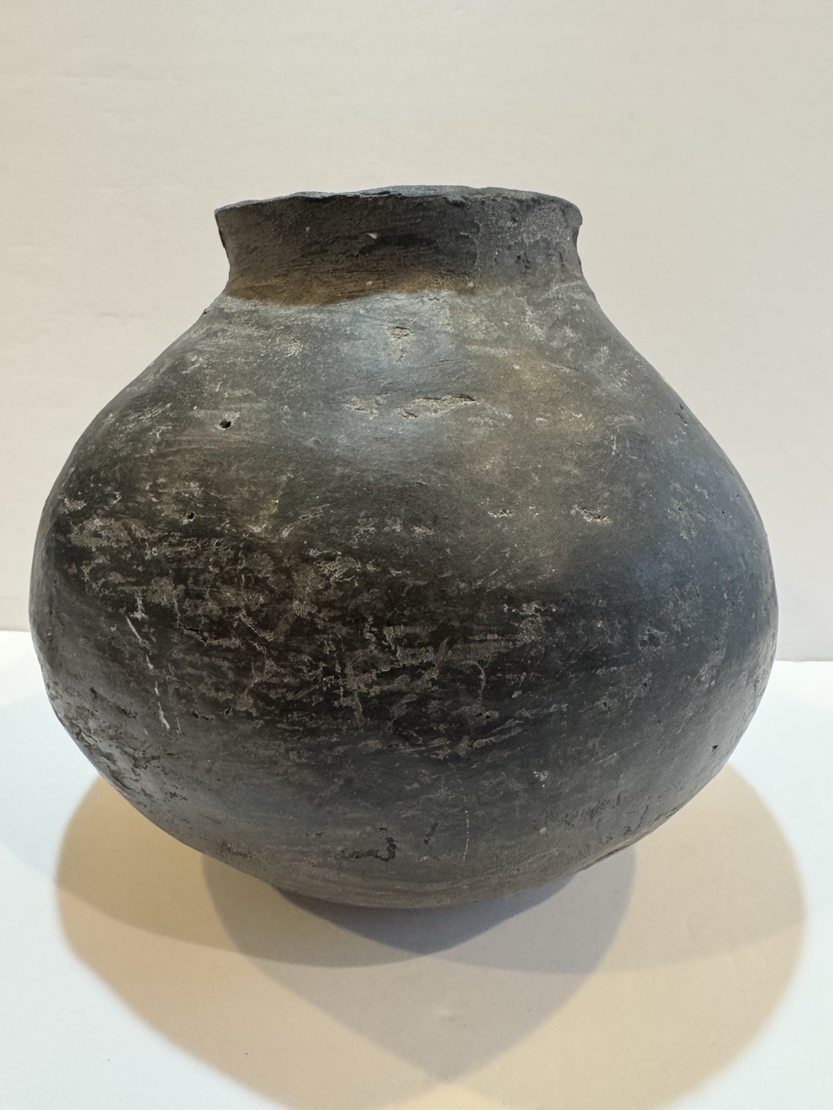 Historic Native American Olla Mississippian Era Clay Pottery Jug Primitive 10 in