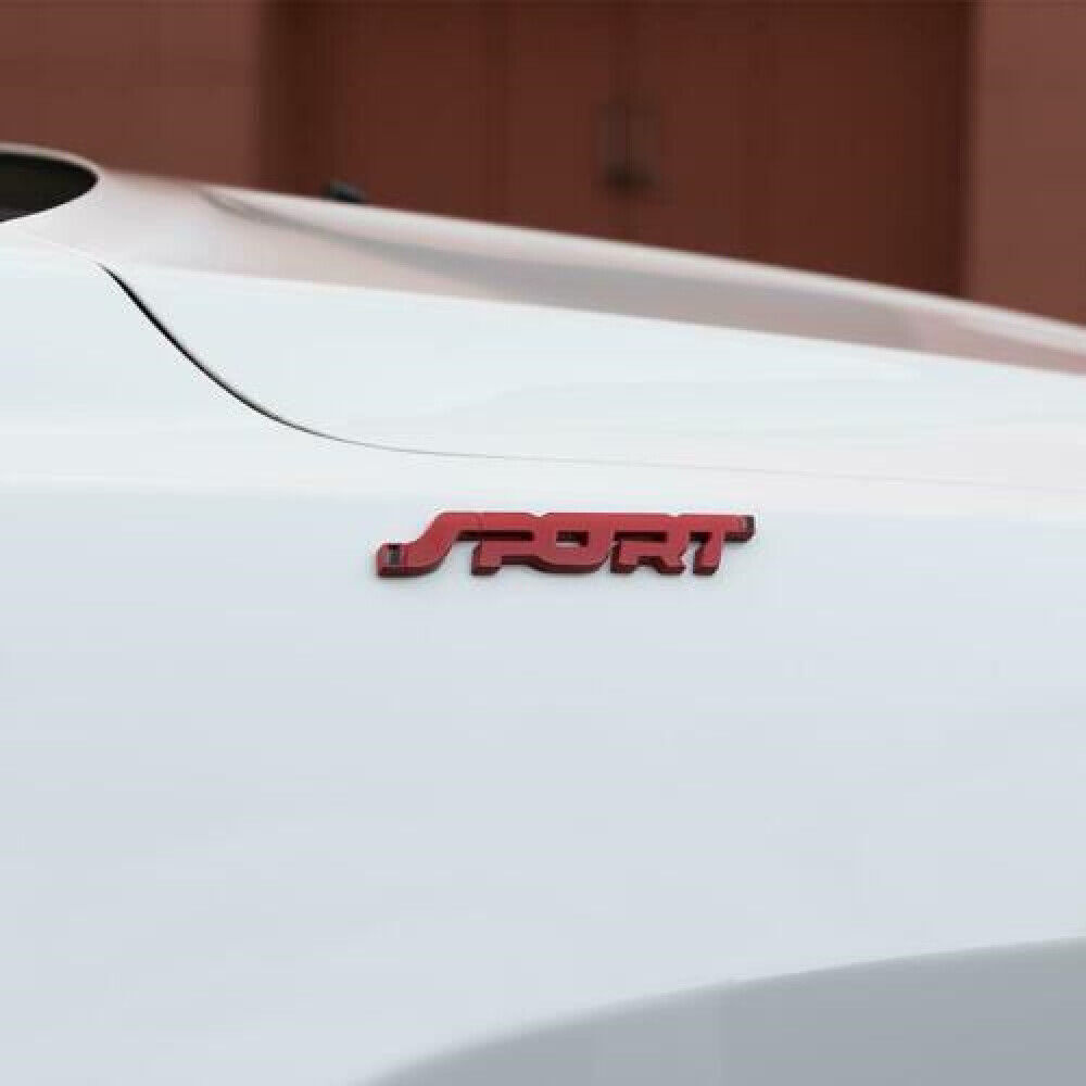 2x 3D Metal SPORT Logo Emblem Badge Sticker Trunk Fender Decals Car Accessories