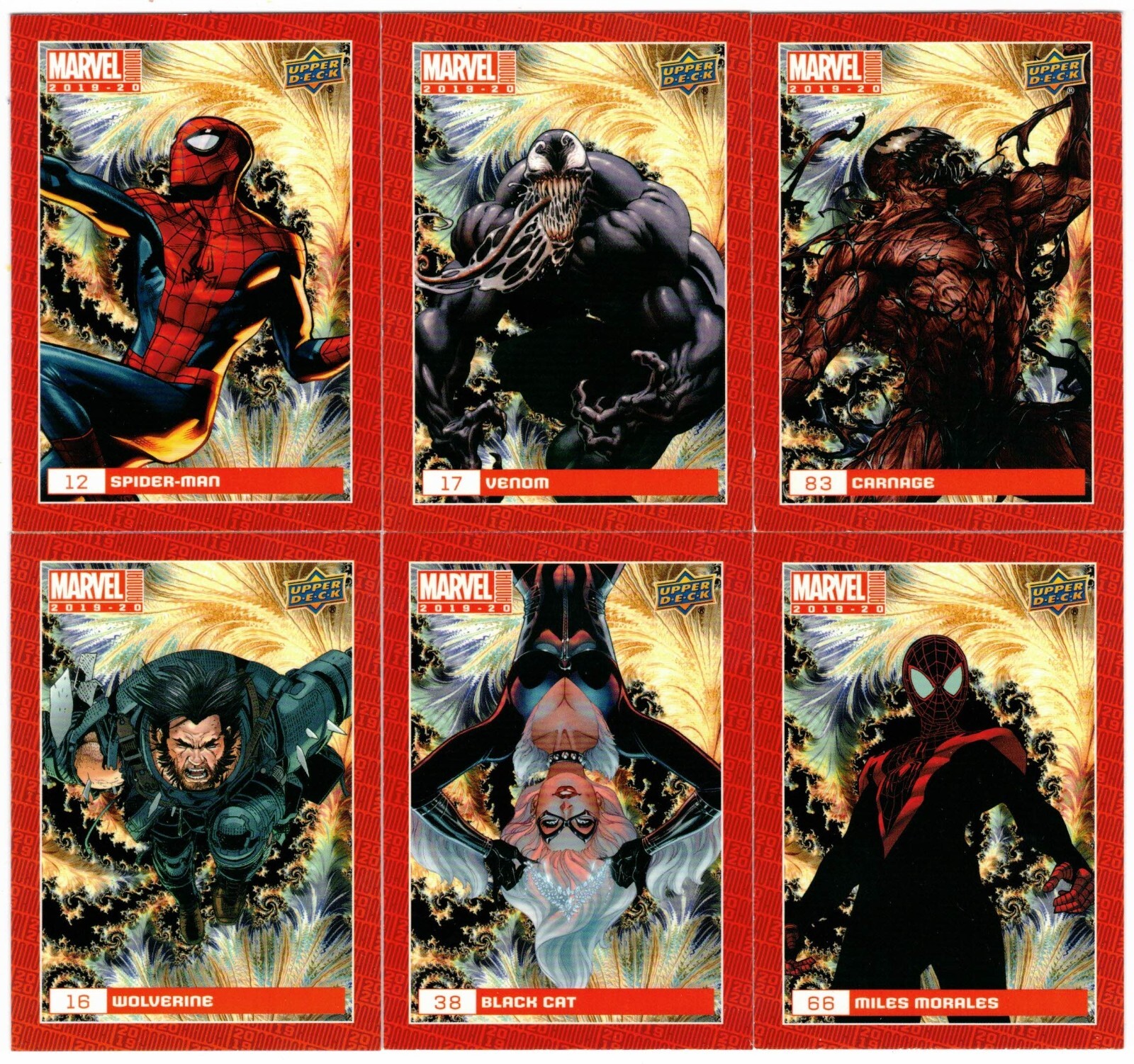 2019-20 UD Marvel Annual Fractal Parallel You Pick the Card Complete Your Set