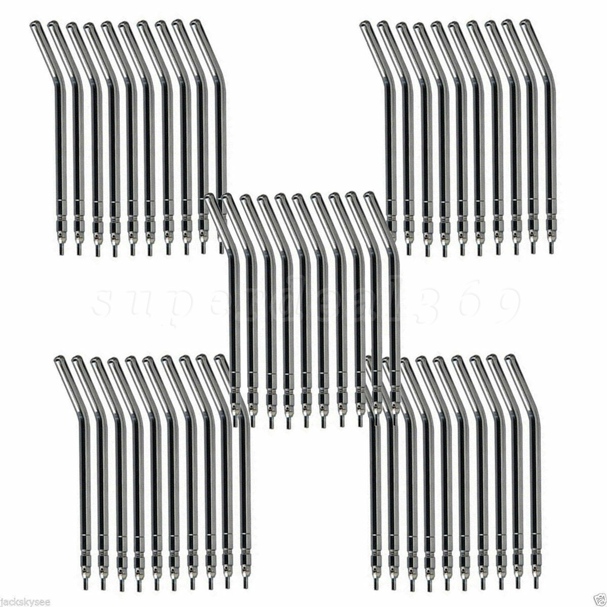 50 Pcs Dental Air Water Spray Triple Syringe Autoclavable Nozzles/Tips/Tubes USA