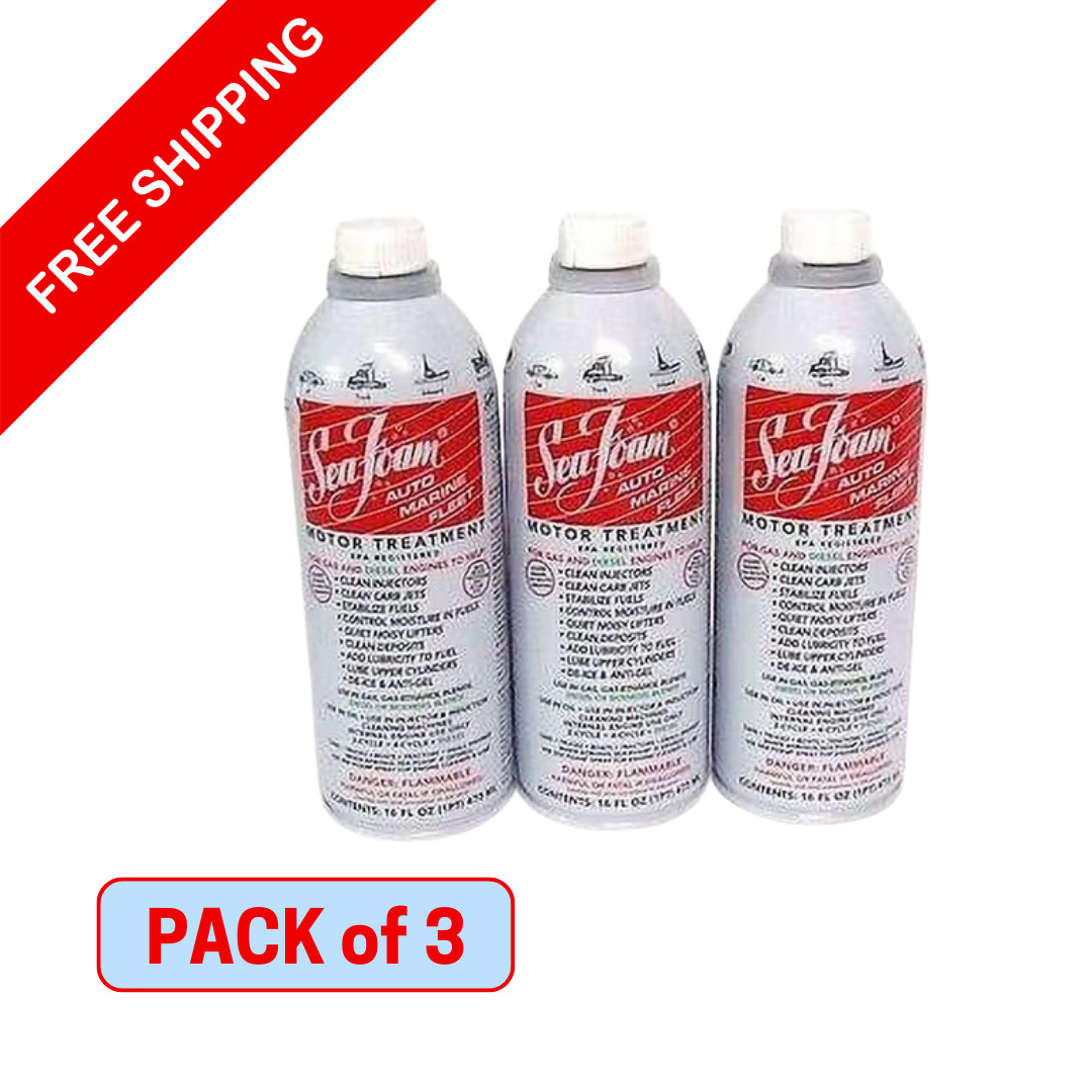 Sea Foam SF-16 Motor Treatment for Gas and Diesel Engines 16 oz. Pack Of 3
