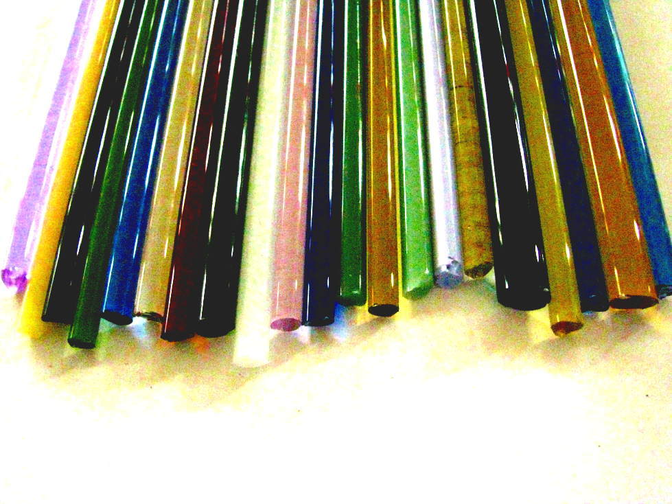 Devardi Glass COE 33 Boro 5 lbs Assorted Borosilicate Rods Lampworking, Blowing