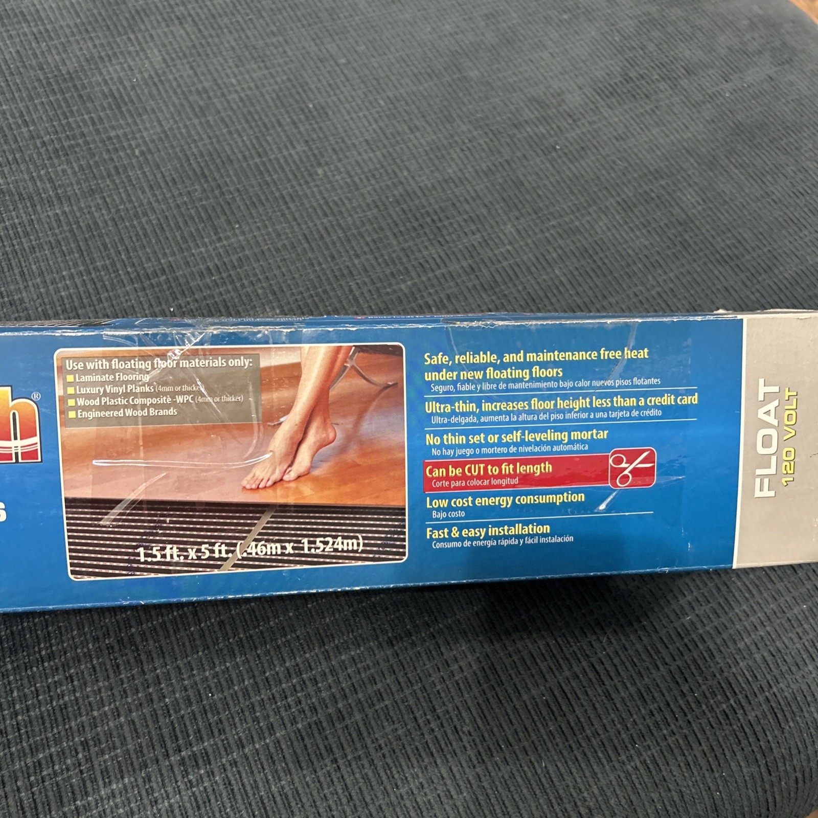 Quiet Warmth Radiant Heat Film For Floating Floors 18” X 5ft BRAND NEW Open Box