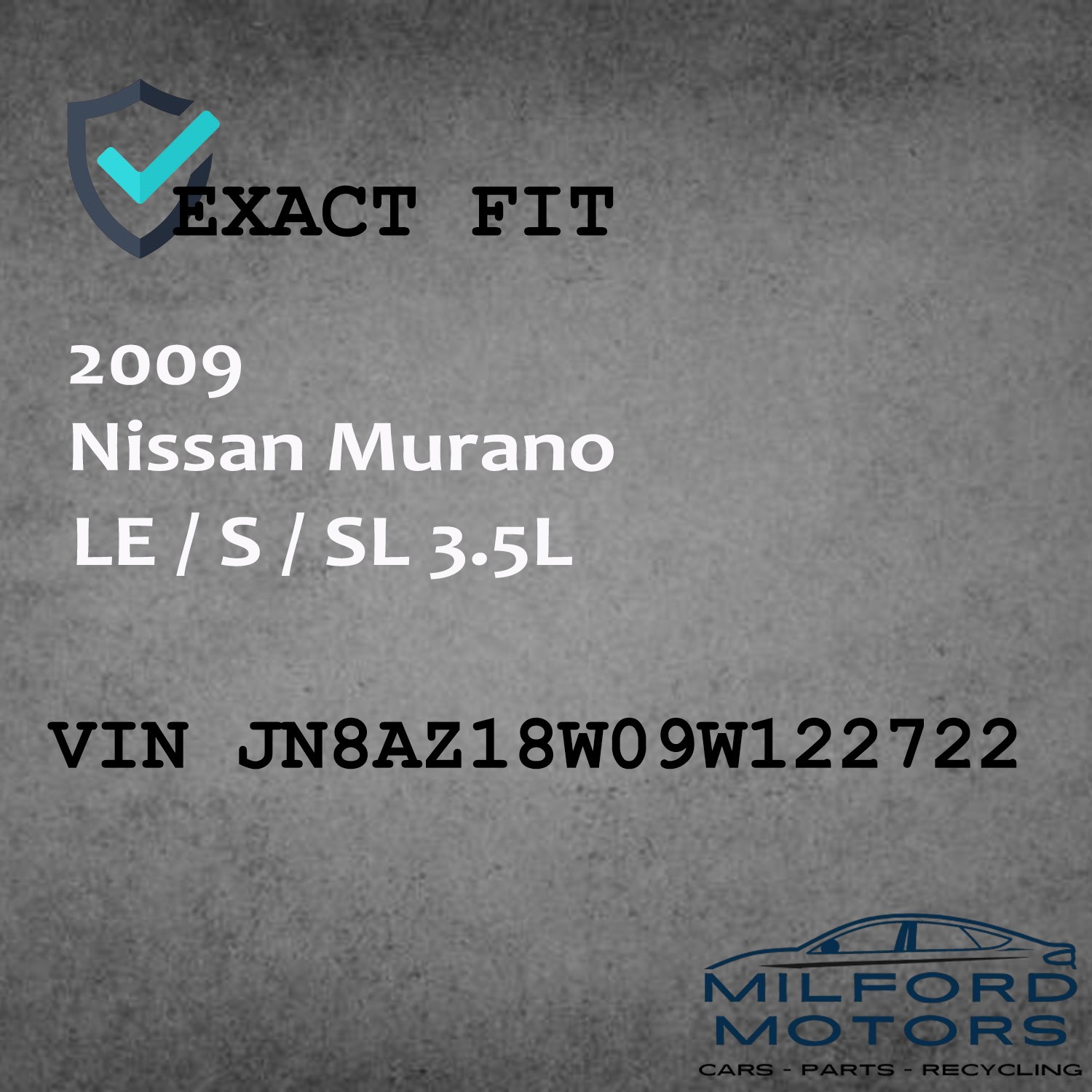 OEM Audio Equipment Radio AM/FM/CD/AUX - 2009-2010 Murano LE / S / SL 3.5L